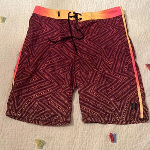 hurley swim board shorts men’s size 30